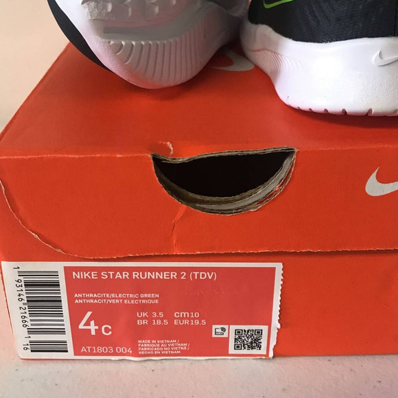 Nike Kids Star Runner 2 TDV Sneaker, Size 4C, Gray - Picture 7 of 7